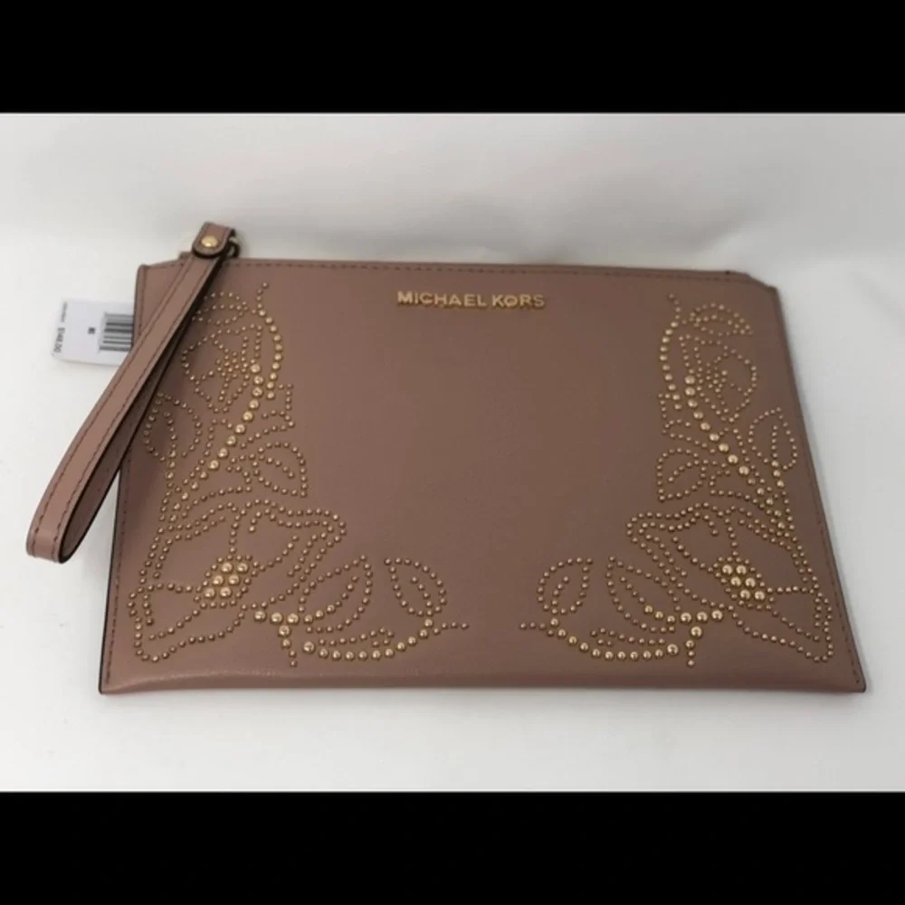 Michael kors nouveau Large clutch wristlet FAWN